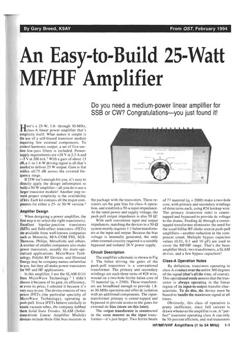 Cover for ARRL's RF Amplifier Classics