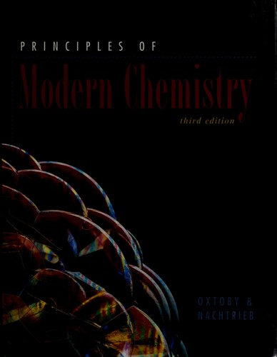 Cover for Principles of modern chemistry