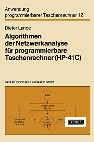 Cover for Algorithmen der Netzwerkanalyse für programmierbare Taschenrechner