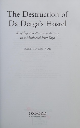 Cover for Destruction of Da Derga's Hostel