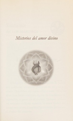 Cover for Misterios del amor divino