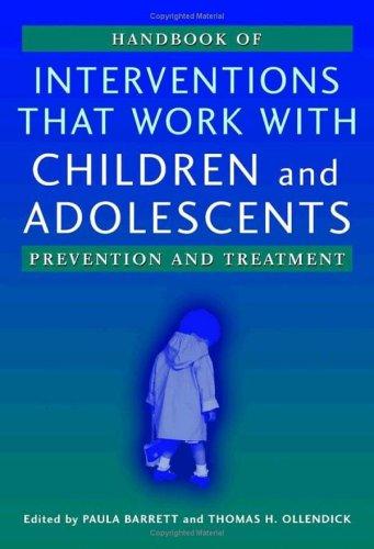 Cover for Handbook of Interventions that Work with Children and Adolescents