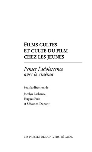 Cover for Films cultes et culte du film chez les jeunes