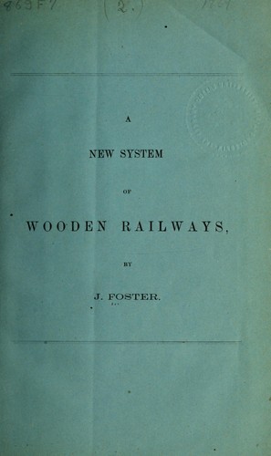 Cover for A new system of wooden railways
