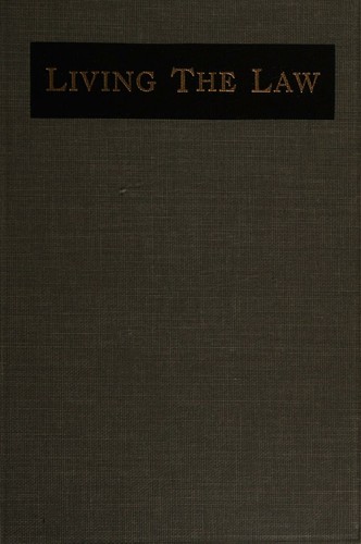 Cover for Living the law