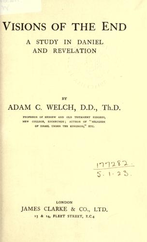 Cover for Visions of the end
