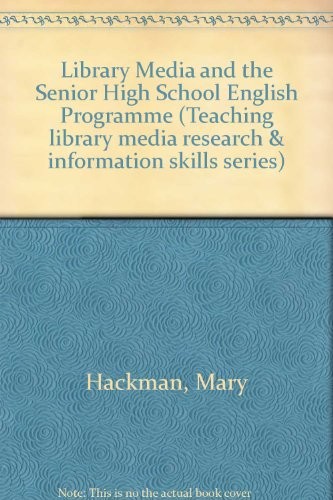 Cover for Library media skills and the senior high school English program