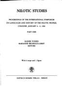 Cover for Nilotic studies
