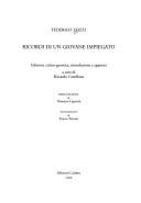 Cover for Ricordi di un giovane impiegato