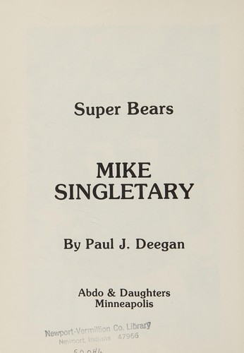 Cover for Mike Singletary (Super Bears)