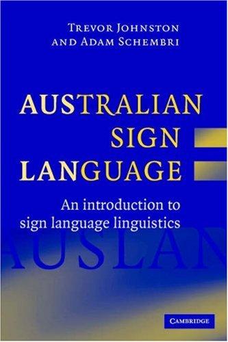 Cover for Australian Sign Language (Auslan)