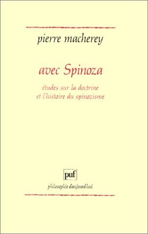 Cover for Avec Spinoza