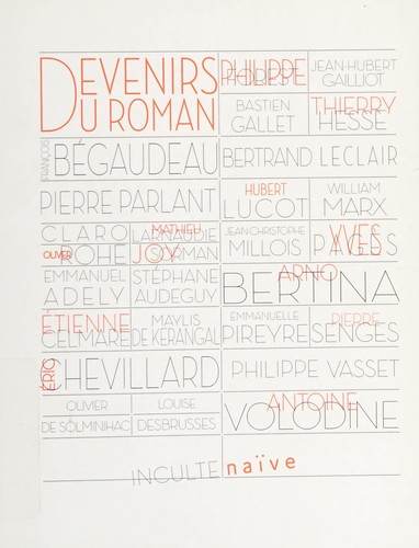 Cover for Devenirs du roman