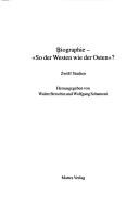 Cover for Biographie