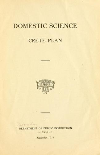 Cover for Domestic science