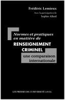 Cover for Normes/pratiques matière renseignements