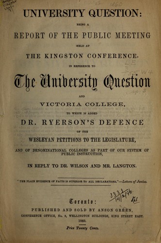 Cover for University question