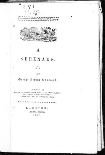 Cover for A serenade