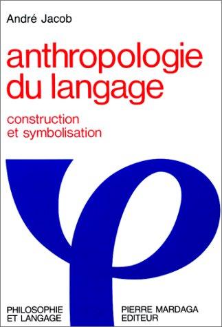 Cover for Anthropologie du langage