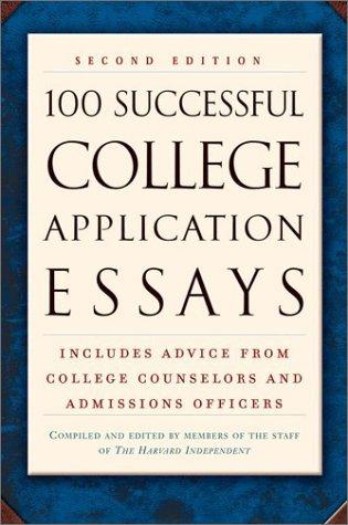 Cover for 100 successful college application essays