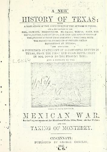 Cover for A new history of Texas