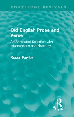 Cover for Old English Prose and Verse