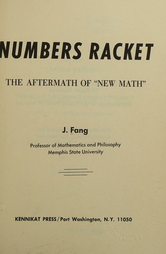 Cover for Numbers racket;