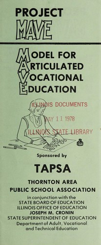Cover for Project MAVE (Model for Articulated Vocational Education)