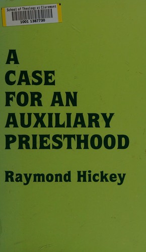 Cover for A case for an auxiliary priesthood