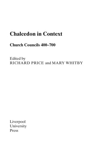 Cover for Chalcedon in context