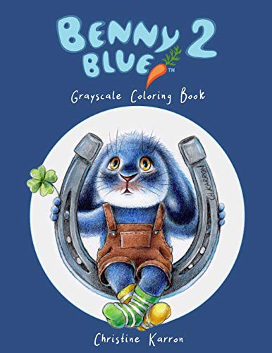 Cover for Benny Blue 2 Grayscale Coloring Book
