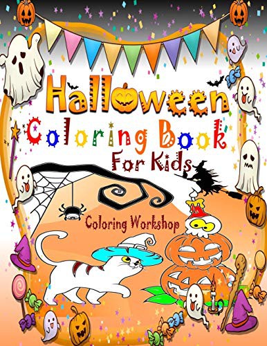 Cover for Halloween Coloring Book for Kids