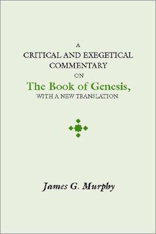 Cover for A Critical and Exegetical Commentary on the Book of Genesis