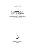 Cover for La memoria della poesia
