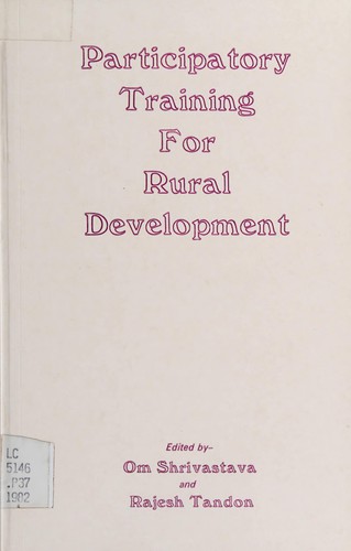 Cover for Participatory training for rural development
