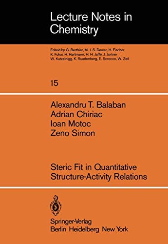 Cover for Steric Fit in Quantitative Structure-Activity Relations
