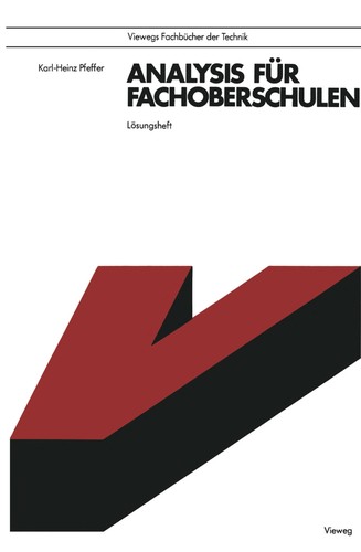 Cover for Analysis für Fachoberschulen