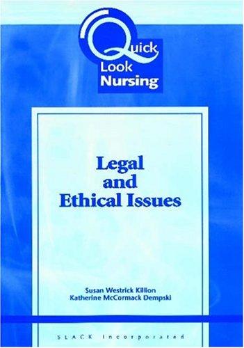 Cover for Legal and ethical issues