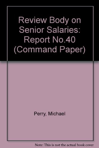 Cover for Twentieth report on senior salaries.