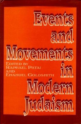 Cover for Events and movements in modern Judaism