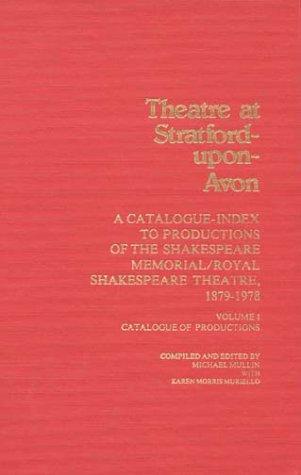 Cover for Theatre Stratford V1