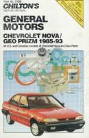 Cover for Chilton's Chevrolet/Geo Nova and Prizm