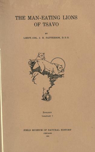 Cover for The man-eating lions of Tsavo