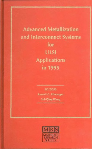 Cover for Advanced metallization and interconnect systems for ULSI applications in 1995