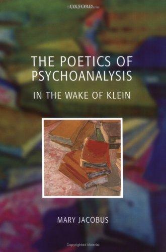 Cover for The poetics of psychoanalysis