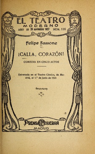 Cover for !Calla, corazón!