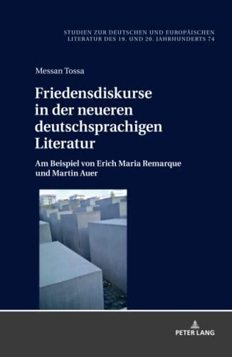 Cover for Friedensdiskurse in der Neueren Deutschsprachigen Literatur