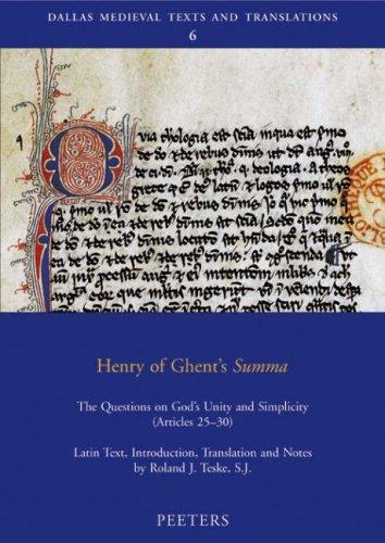 Cover for Henry of Ghent's Summa