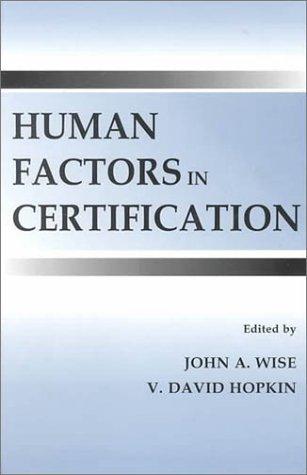 Cover for Human Factors in Certification (Human Factors in Transportation)