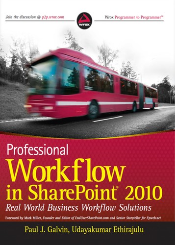 Cover for Professional workflow in SharePoint 2010